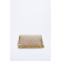 ZARA PADDED SHOULDER BAG CHAIN WHITE CREAM 자라 패딩 숄더백 체인 화이트 크림