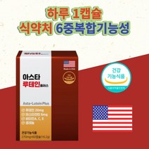 닥터스 루테인 아스타잔틴 해외직구 루태인 누테인 루데인 류테인 루테닌 아수터잔틴 아스티잔틴 아스잔틴 아스탄잔틴 눈 노화 피로 관리 보호제 부모님 직장인 수험생 영양제 50대 60대, 1개 / 2개월