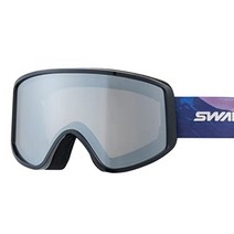 SWANS (스완즈) 스노우 보드 스키 고글 180-MDH GLR 레드미러 그레이 스키 스노보드, GLBK 그로스 블랙