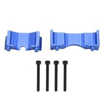 트랙사스서밋 금속 전면 및 후면 쇼크 마운트 세트 7043 1/16 Traxxas 슬래시 E-레보 서밋 RC 자동차 업그레이드 부품 액세서리 2 피스, [02] Blue