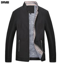 DFMEI 가을 겨울 남자 자켓 중장년 비즈니스 캐주얼 하이넥 루즈핏 야상 점퍼 아빠룩