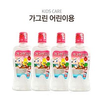 [제이몰] 충치예방~ 동아제약 키즈 가그린 딸기향 380mL 에탄올 무첨가 홈케어, 4개