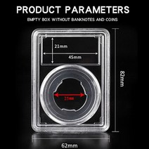 레고장 피규어 레고 건담 장식장 진열장 맞춤형 투명 아크릴 동전 디스플레이 슬래브 홀더 보관 상자 등급, 12 25mm_01 10 pcs