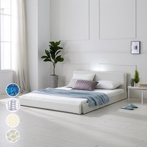 [지베스] 스테디2 LED 슬림 저상형침대 SS/Q, 프레임(매트별도), SS오픈형_진그레이