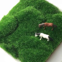 인조 잔디 인조 잔디 배란다 시뮬레이션 이끼 벽 녹색 식물 인공 보드 미니 정원 인공, 15x15cm, c