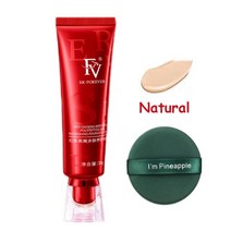 남자파운데이션 남자립밤 1pcs 30g 레드 업그레이드 fv 파운데이션 프레셔스 럭셔리, 퍼프로 밝게