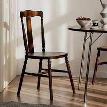 라탄의자 왕골의자 인테리어소품 호텔 리조트 펜션 Wooden Chair Dining Room Rattan Cushion French Retro, 02 Solid wood surface