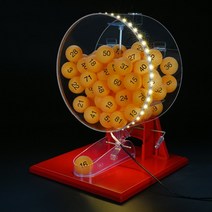 LED 추첨기 로또 복권 로또 행운번호 행사 이벤트, 오렌지볼 번호형 100개