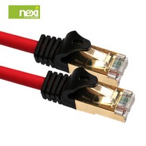 (NEXI) S-STP CAT.7 다이렉트 10G속도 랜케이블 30cm ~ 30m 연선구조 금도금쉴드플러그 이중차폐, 3m[NX158]