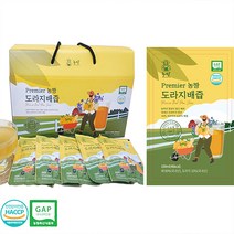 프리미어 농짱 도라지 배즙 착즙 100ml 30포, 2박스(60포)