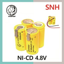 니켈카드뮴 NI-CD SC Poreso 4.8V 1500mAh VC-H22 VC-H20 충전지 건전지 배터리, 1개, 1개