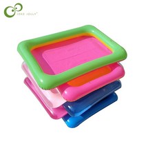 워터슬라이드 1pcs pvc 풍선 모래 테이블 낚시 장난감 미니 풍선 수영장 에어 쿠션 풍선 트레이 파티 어린이 날 선물 장식, 큰 소녀