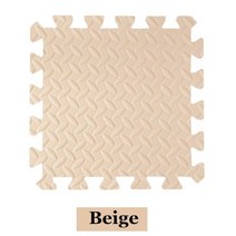 두꺼운 퍼즐 매트 놀이 2.5 cm 어린이 연결식 운동 타일 러그 바닥 완구 카펫 소프트 등산 패드 EVA, Beige_2 pcs 30cm by 2.5cm