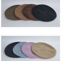 가을 겨울 여자 니트 울 뜨개 귀여운 20대 중년 챙없는 화가 베레모 빵모자 모자