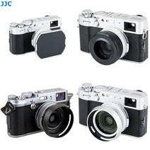 [JJC] 후지x100v X100F X100T 카메라 사각 후드 원형 렌즈 어댑터 링, 원형 후드[블랙]