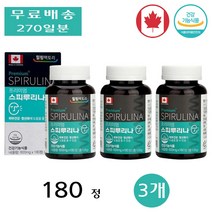 힐링팩토리 프리미엄 스피루리나 가족 직장 임산부 중년 여성 600mg x 180정 3개