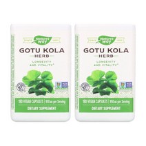 네이처스웨이 고투 콜라 허브 950mg 180캡슐 Gotu Kola Herb 2개