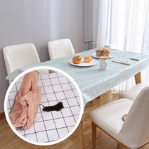 캠핑 체크 테이블보 행사방수식탁보 식탁유리대용, 핑크체크(c)