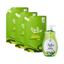 쑥소쿰 [친환경 마크 인증 ] 쑥 주방세제 750mL + 1.2L 3개