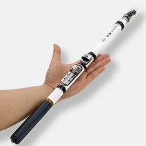 텔레스코픽 록 낚시대 스피닝 플라이 잉어 피더 탄소 섬유 페스 카 3M 2.7M 2.4M 2.1M 1.8M 1.5M 미니 여행로드 릴 시트, 3.0M-White