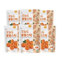 오늘도 아기과자 NEW봉봉스틱, 감귤, 25g, 6개