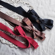 에떼리본 꼬리리본 A타입 3P세트 헤어핀 골프리본 공단리본핀