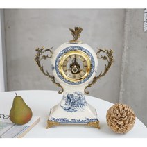 카페 앤틱 테엽 인테리어 탁상시계 알람조명 알람 무소음 알람시계 알람용 수험생 아이맘 중학생 고등학생