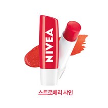 니베아 립케어 립밤, 스트로베리 샤인, 4.8g, 1개