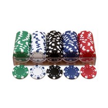 미소 카지노칩 게임세트 룰렛 블랙잭, 1- 100PCS SET-01 고급형카지노칩