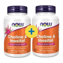 1+1 나우푸드 콜린 이노시톨 100베지캡슐 타타르산수소콜린 여성 Choline Inositol Choline Bitartrate, 1개, 기본