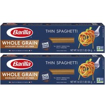 바릴라 씬 스파게티 홀 그레인 파스타, 2개, 454g