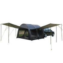 SUV 해치백 캠핑 차량용 후면 텐트 밴 백도어 스크린 넓은 방, **무료배송**블랙