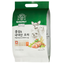 지니펫 더 홀리스틱 홍삼&국내산 오리 강아지사료, 9개, 1.2kg