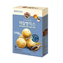 CJ더마켓 홈 베이킹 제과 제빵 빵 만들기 카페 디저트 아이 간식 오븐용깨찰빵믹스 초코 핫 케익 와플 브라우니 쿠키 머핀 깨찰빵 식빵 500G, 3개