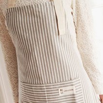 개인카페 커피숍 예쁜 앞치마 스트라이프 디자인, 상품선택, 브라운