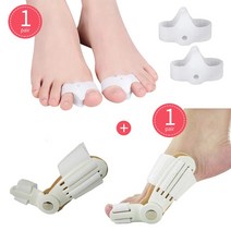 큰 뼈 정형 외과 Bunion 교정기 페디큐어 Hallux Valgus 부목 들것 중괄호 발가락 분리기 피트 관리 도구, [01] 1Pair G167