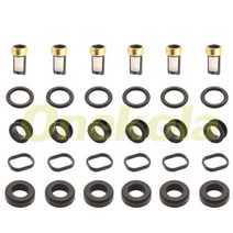 연료 인젝터 서비스 수리 키트 필터 Orings 씰 Grommets for Toyota LandCruiser Lexus 96-98 LX450 23250-, 02 6 piece set