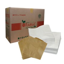 고급 칵테일냅킨 무지 4000매 갈색 흰색, 1. 흰색지