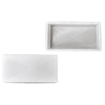 벽돌 틀 몰드 골동품 정원석 템플릿 콘크리트 모양 직사각형 시멘트 타일 포장 공원 보도블럭, 기본선택-화이트