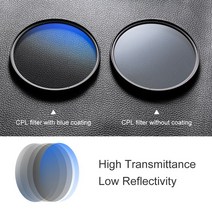 걸이식여과기 K& F Concept CPL 카메라 렌즈 필터 초슬림 광학 멀티 코팅 원형 편광기 37mm 52mm, 06 67mm