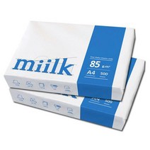 Miilk A4용지 85g 2권(1000매) 밀크, 단품, 1000매