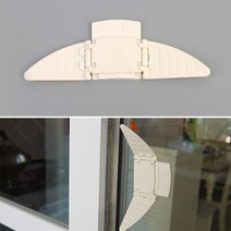 2P 창문틀고정 중문열림방지 창틀스토퍼 안전장치 락 잠금 베란다문 미닫이문