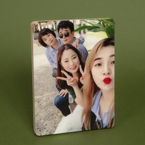 원목사진 특수 잉크로 제작 커플 20대 여자친구 남자친구 부모님 생일 기념일 반려동물 나무액자 연예인굿즈
