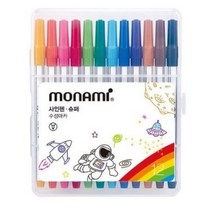 모나미 사인펜 슈퍼, 12색, 4개