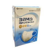 크리넥스 데일리 입체형 황사마스크 소형 KF80 지퍼백, 1개, 20개입