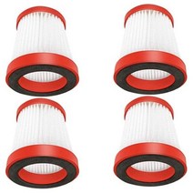 4Pcs Filter For Deerma VC01 Handheld Vacuum Cleaner Accessos Replacement Portable Dust Collector, 01 red  white