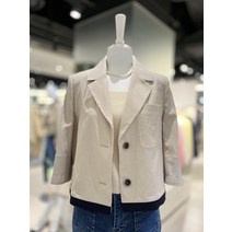 올리브데올리브 칠부소매배색린넨자켓YW3MJ103(147726 )