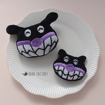 바다팩토리 호빵맨 세균맨 얼굴 인형 장식 부자재, S