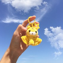 맑은날 인형 완제품 털실 손뜨개 아이디어 큐트 아기자기 상큼 가방 작은 걸이 카키 장식, 03 맑은날호랑이