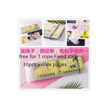 슬로건 바인더 핸드 배너 수납 책 45x15cm 투명 방수 케이팝 응원 앨범, Horizontal30pcspages